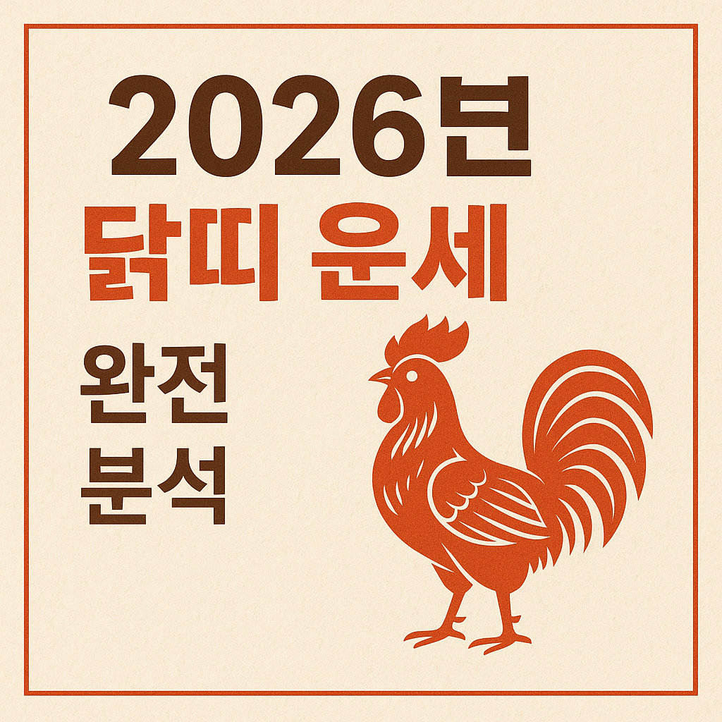 2026년 닭띠 신년운세 - 사진