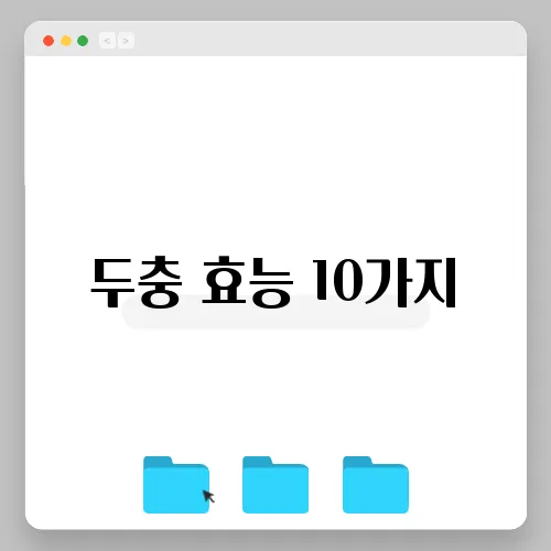 두충 효능 10가지, 부작용