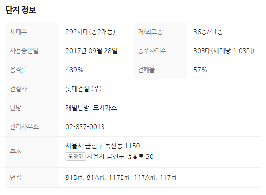 단지정보
