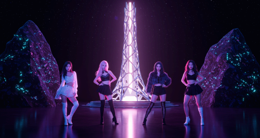 K-pop star 3D 아바타 (이미지 : Unreal Engine 기반 직접 제작 / 그래픽 편집 포함) * 본 이미지는 특정 브랜드 및 회사 또는 상업적 IP와 관련 없는 독창적인 창작물입니다.