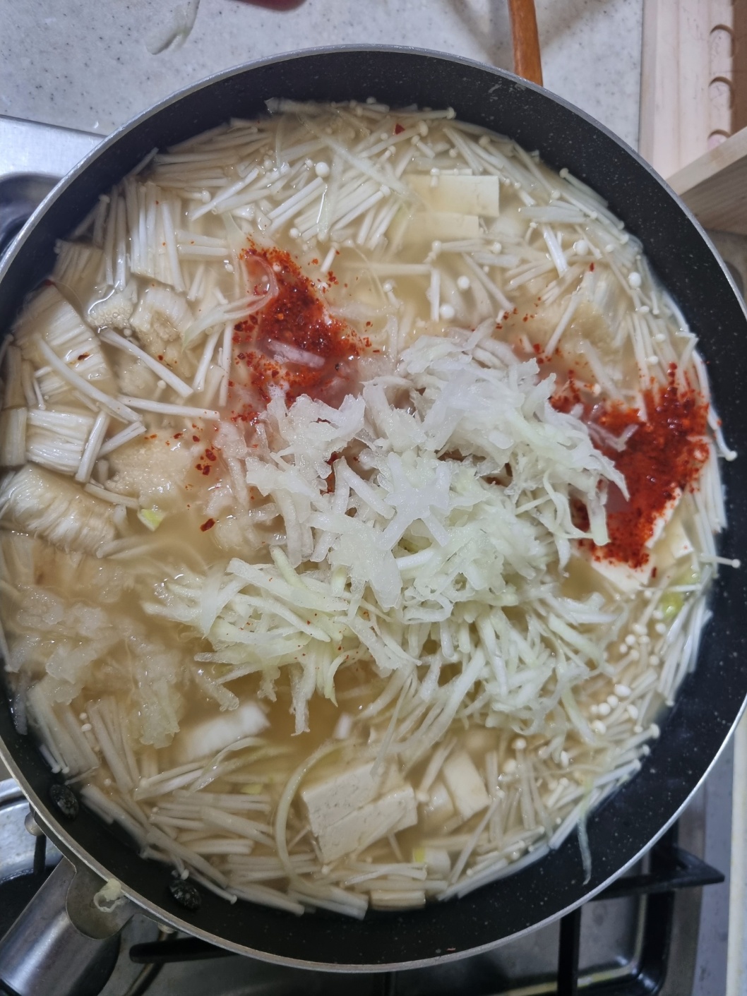 청국장찌개 재료