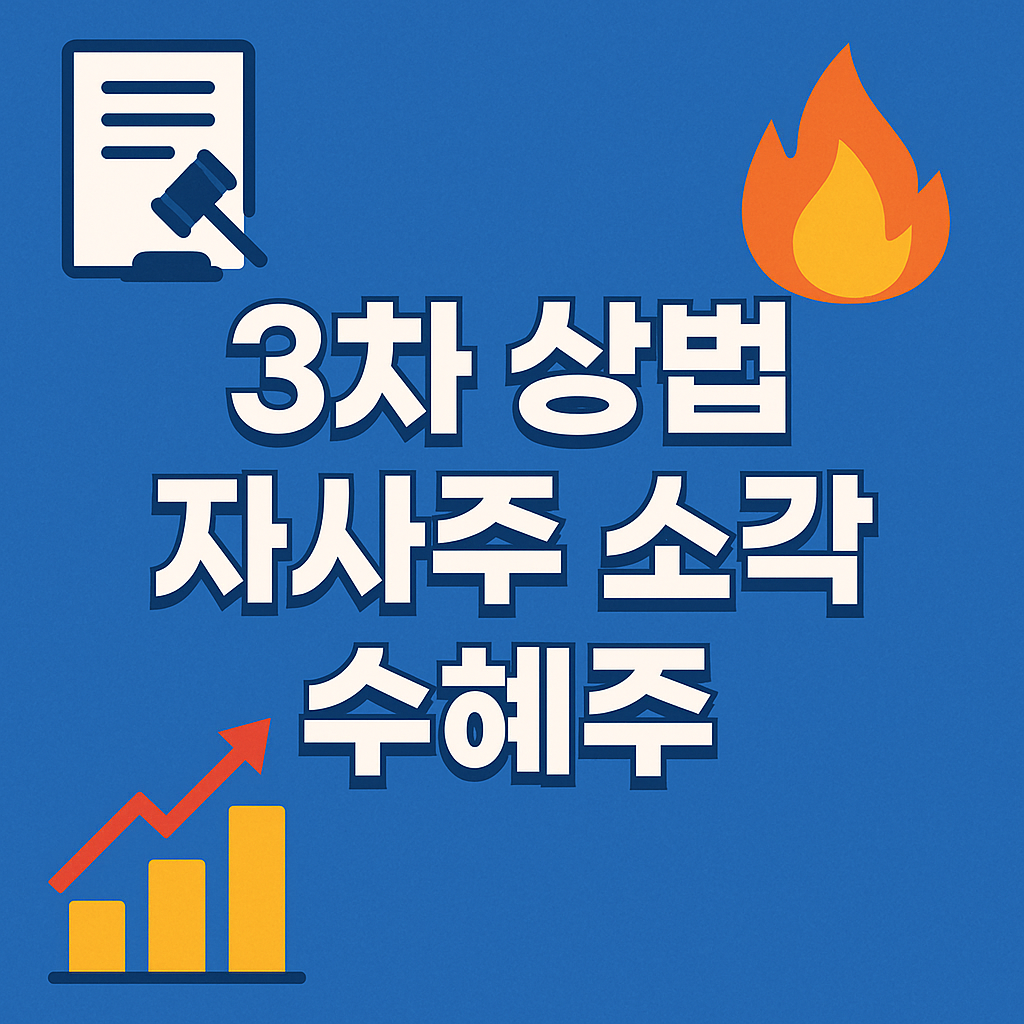 3차 상법 자사주 소각 수혜주 관련 썸네일 이미지