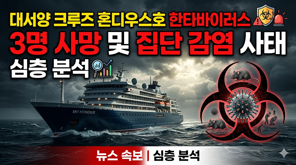 한타 바이러스 집단 감염 사태 원인과 증상 예방법 총정리(대서양 크루즈 MV 혼디우스호)