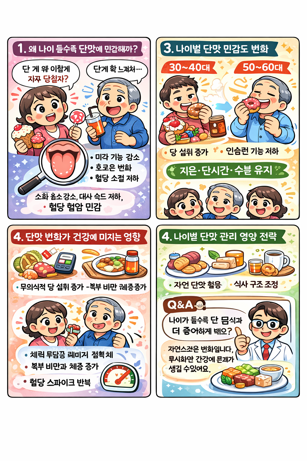단맛에 민감해지는 나이별 변화 이해하기