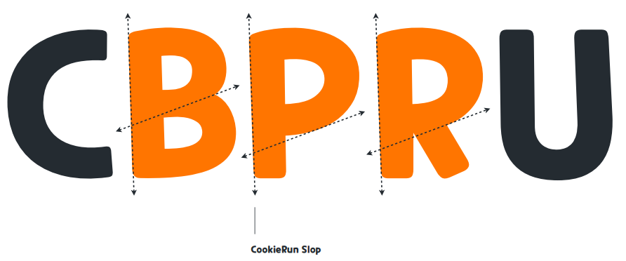 쿠키런 영문서체 특징1
