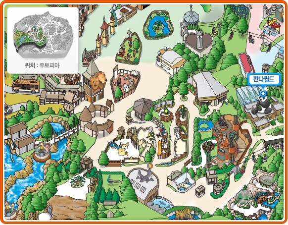 판다월드 위치 그림