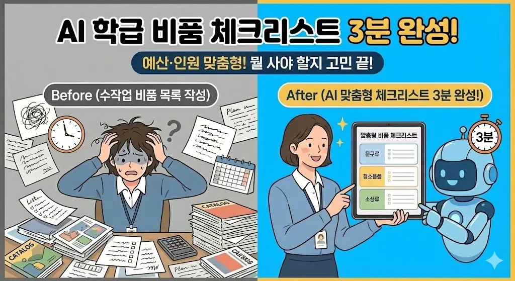AI로 만드는 학급 비품 체크리스트