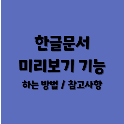한글문서 미리보기