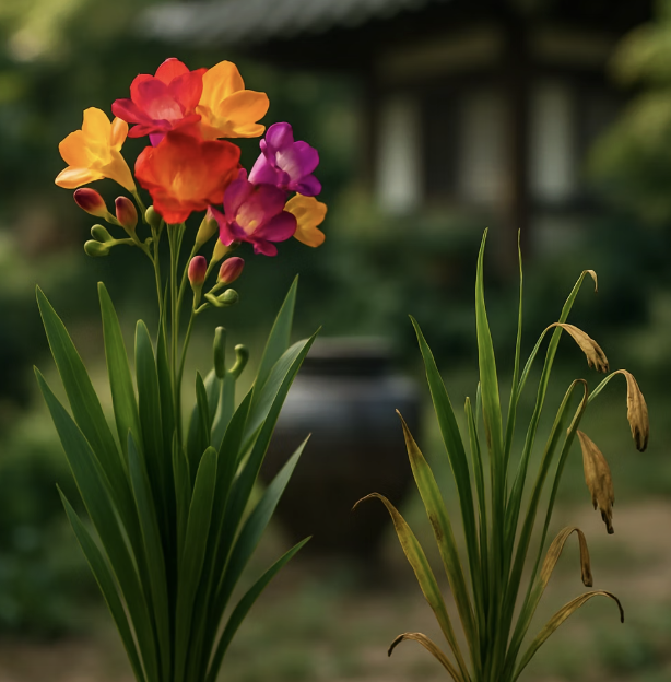 아파트 베란다에서 프리지어 화분 키우기, 실패 없는 5가지 팁