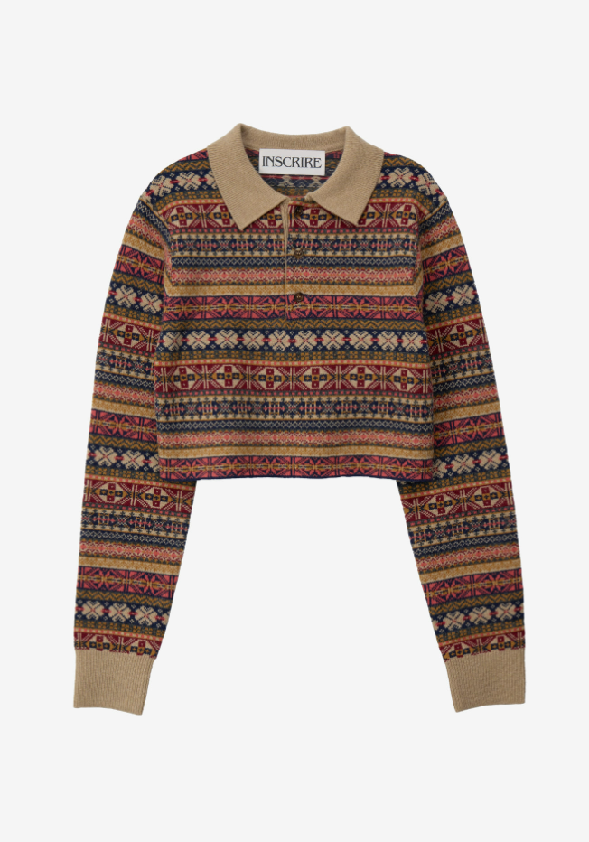 옥문아 옥탑방의 문제아들 295회 홍진경 옷 페어아일 니트 카라티셔츠 브랜드는 인스크리어 INSCRIRE