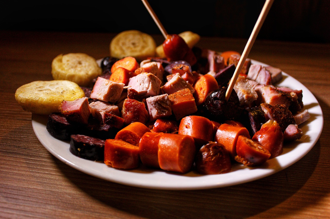 남미 아레파 음식 사진