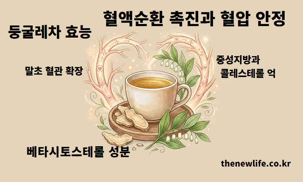 둥굴레차 효능 혈액순환 촉진 혈압 안정
