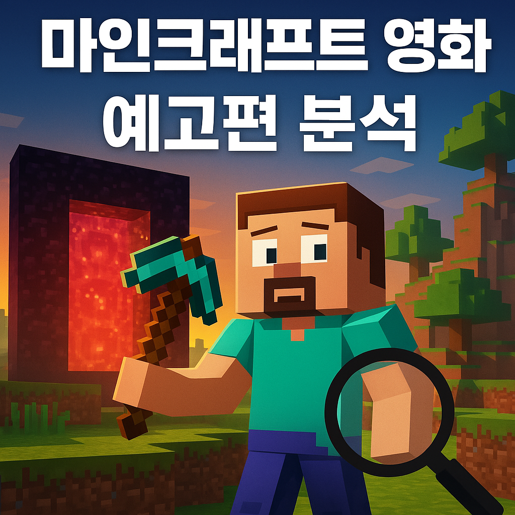 마인크래프트 영화 예고편 분석 썸네일