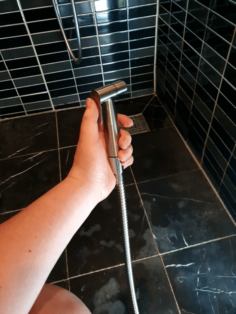 화장실용 샤워건 물줄기