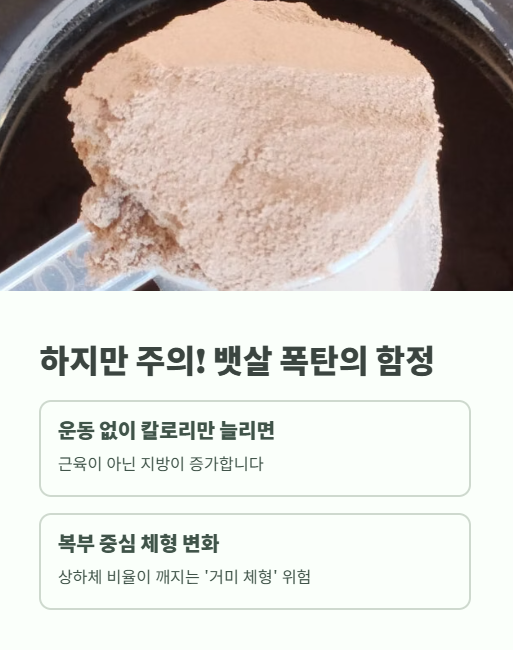 하지만 주의! 뱃살 폭탄의 함정