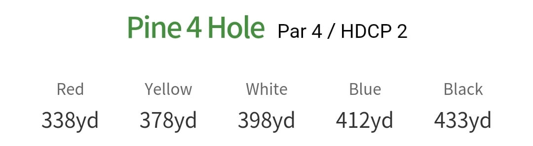 솔모로 컨트리클럽 파인코스 4