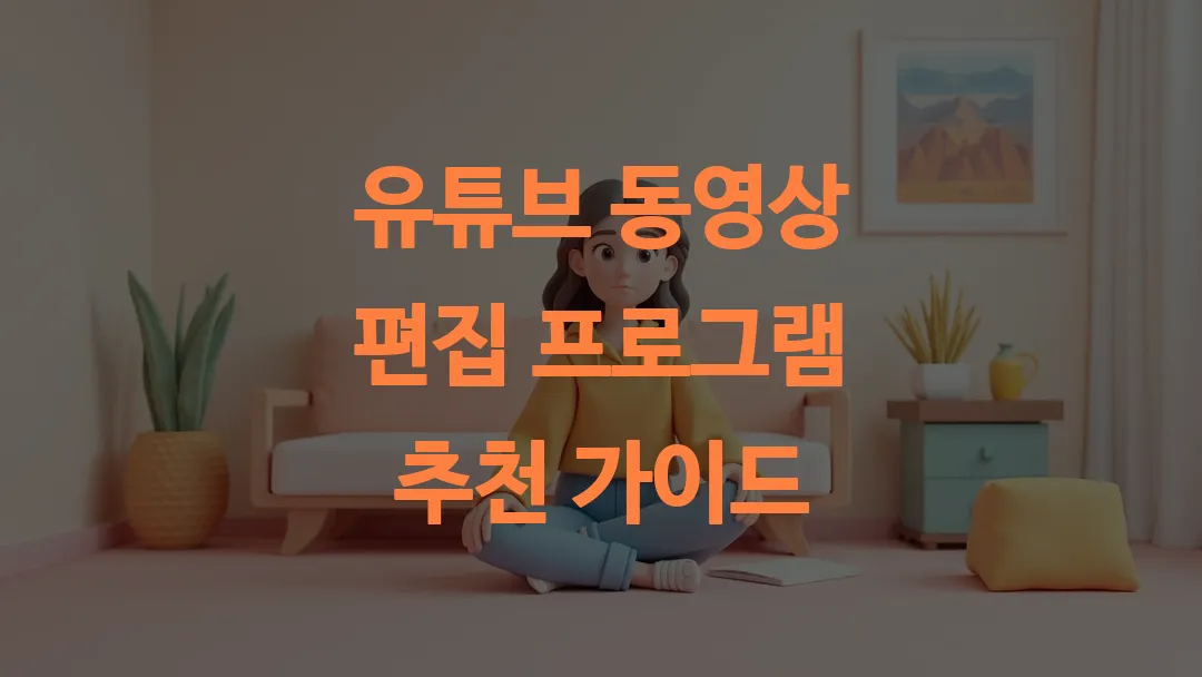 유튜브 동영상 편집 프로그램 추천 가이드