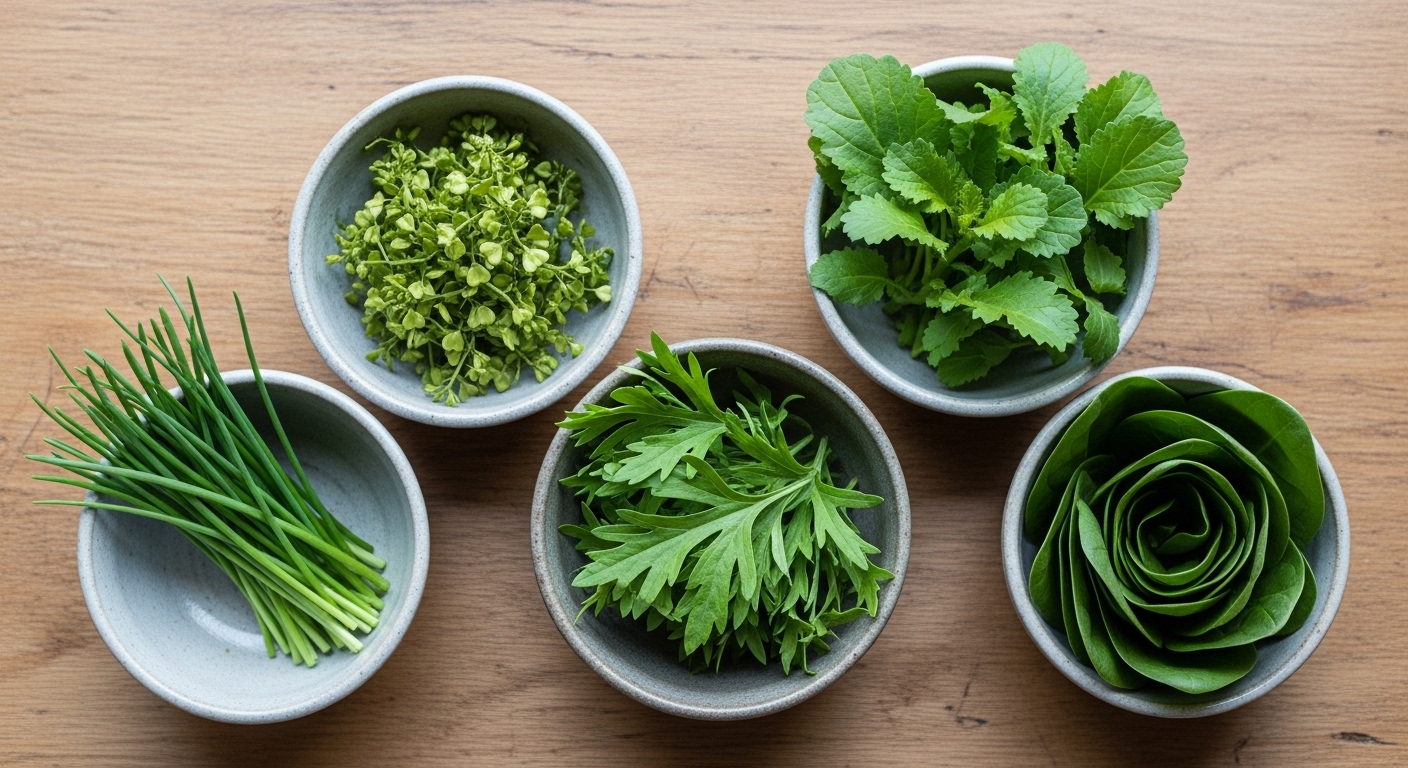 면역력에 좋은 달래, 냉이, 쑥 등 봄 제철 나물 5가지 모음 이미지