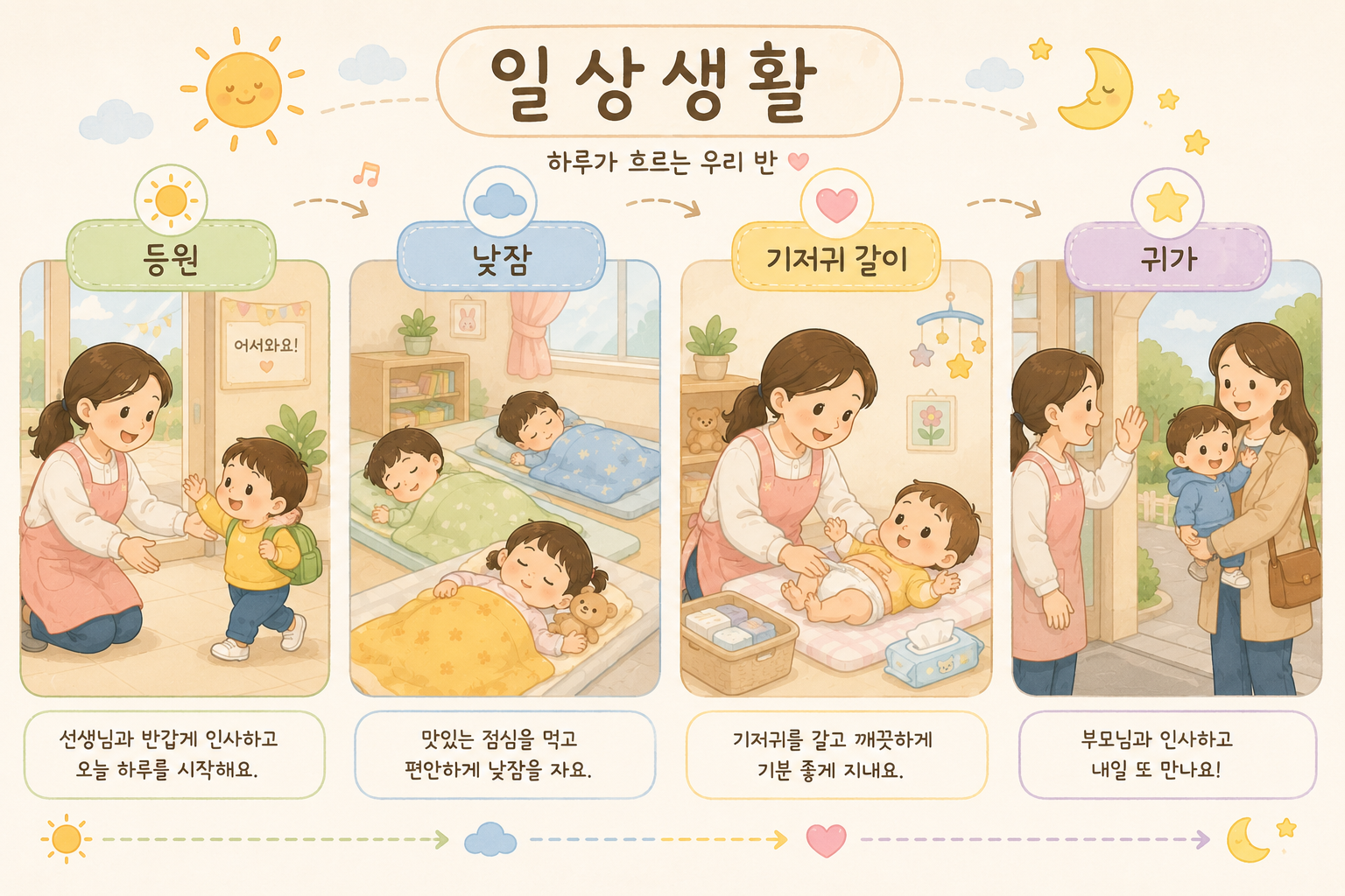 우리 반의 하루 일과