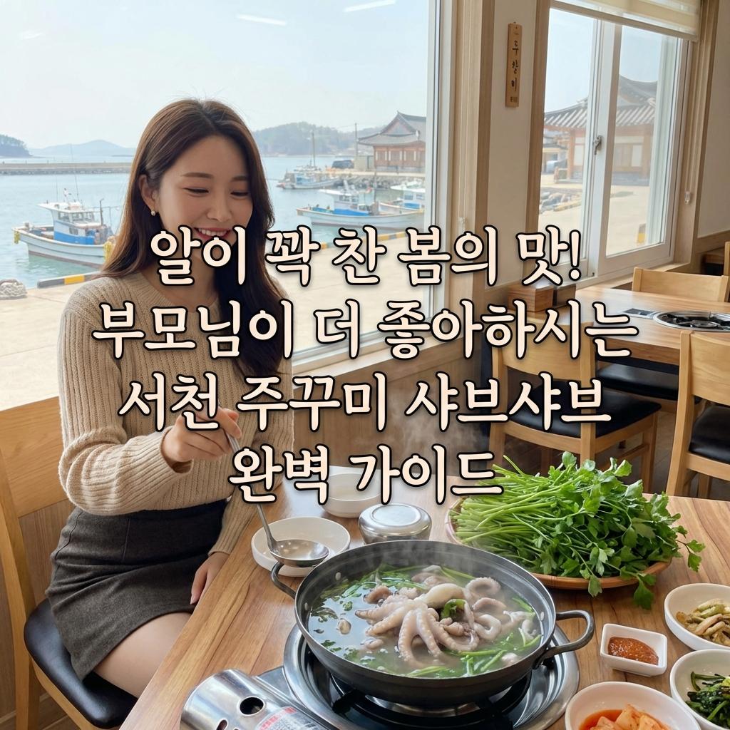서천 주꾸미 샤브샤브 부모님 효도 여행 솔직 후기 장단점 비교 비용 공개