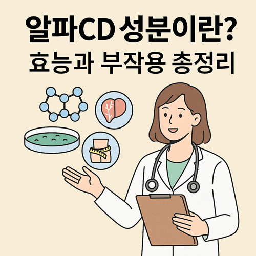 알파CD 성분이란? 효능과 부작용 총정리