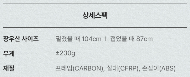 스타벅스-라이트-장우산-블랙-그레이