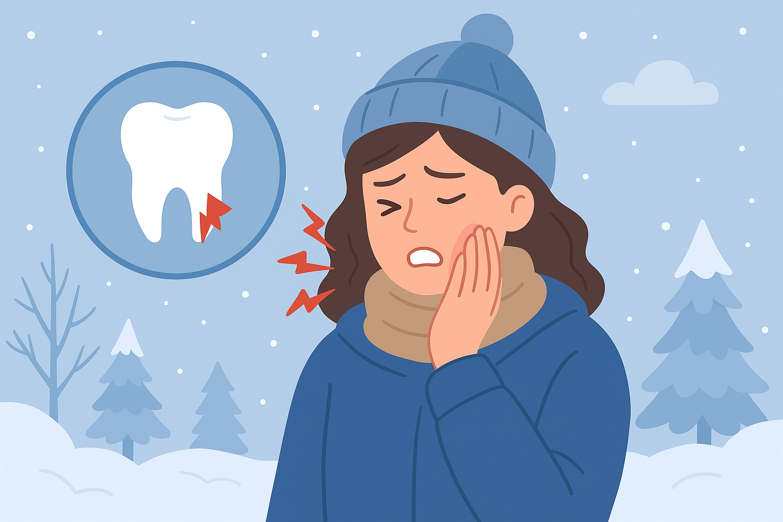 시린 "이" 일러스트 이미지