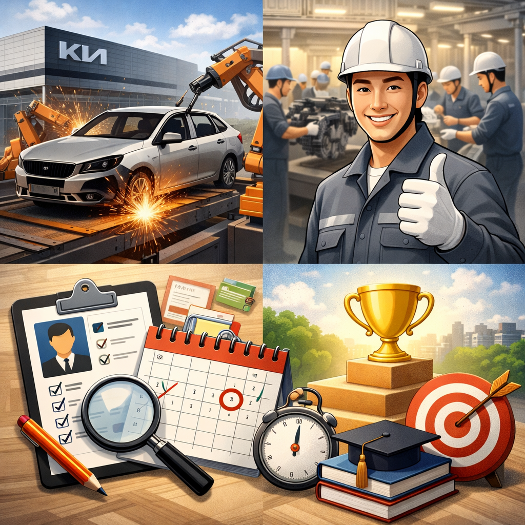 2026 기아 생산직 채용 총정리|일정·직무·스펙·합격 전략 한눈에 보기 관련 사진