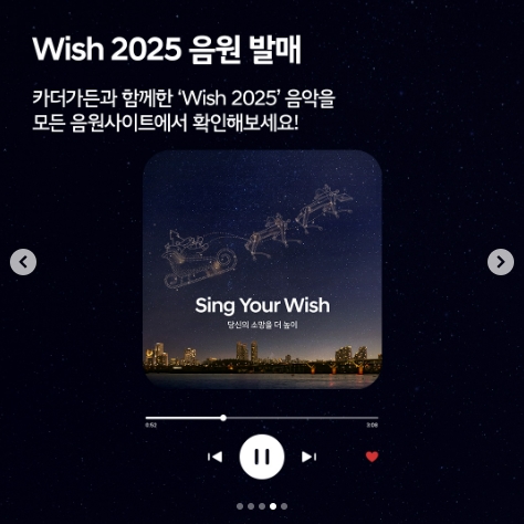 Sing Your Wish 드론쇼 음원 발매