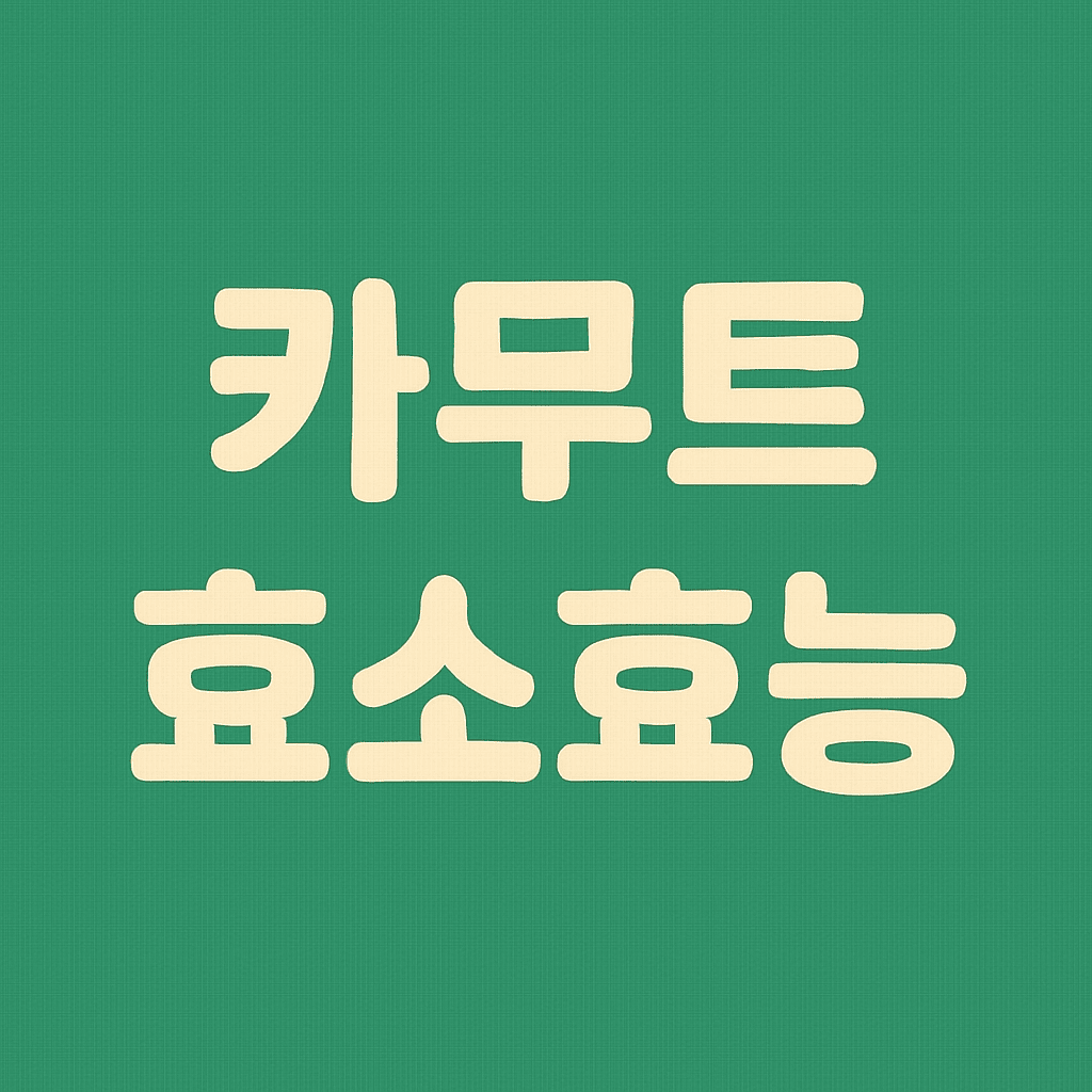 카무트효소효능