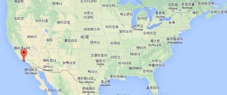 캘리포니아주 위치