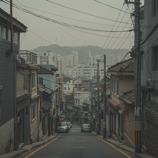 봄철 뿌연 미세먼지 (Hazy spring fine dust)