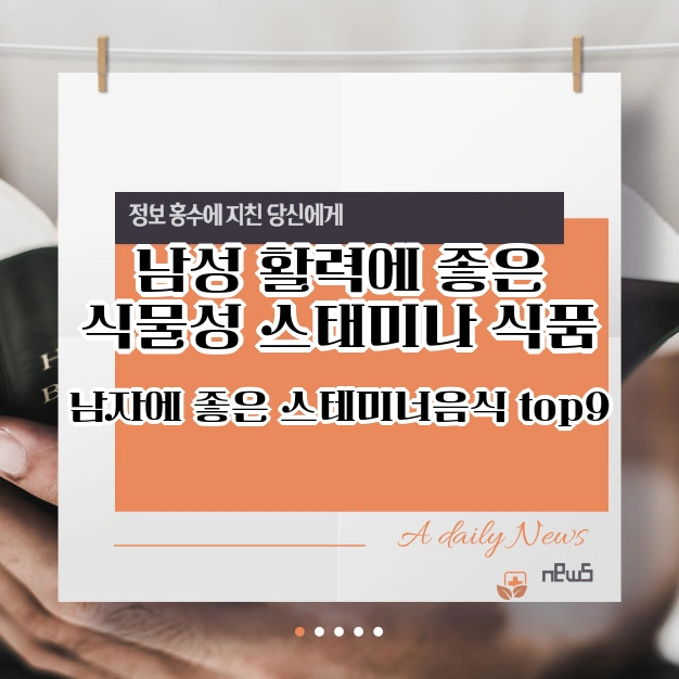 남자에 좋은 식물성 스테미너 식품