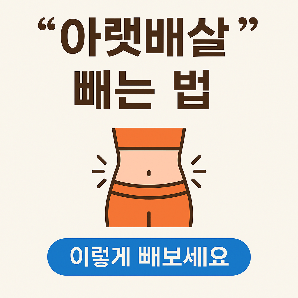 아랫배살 빼는법