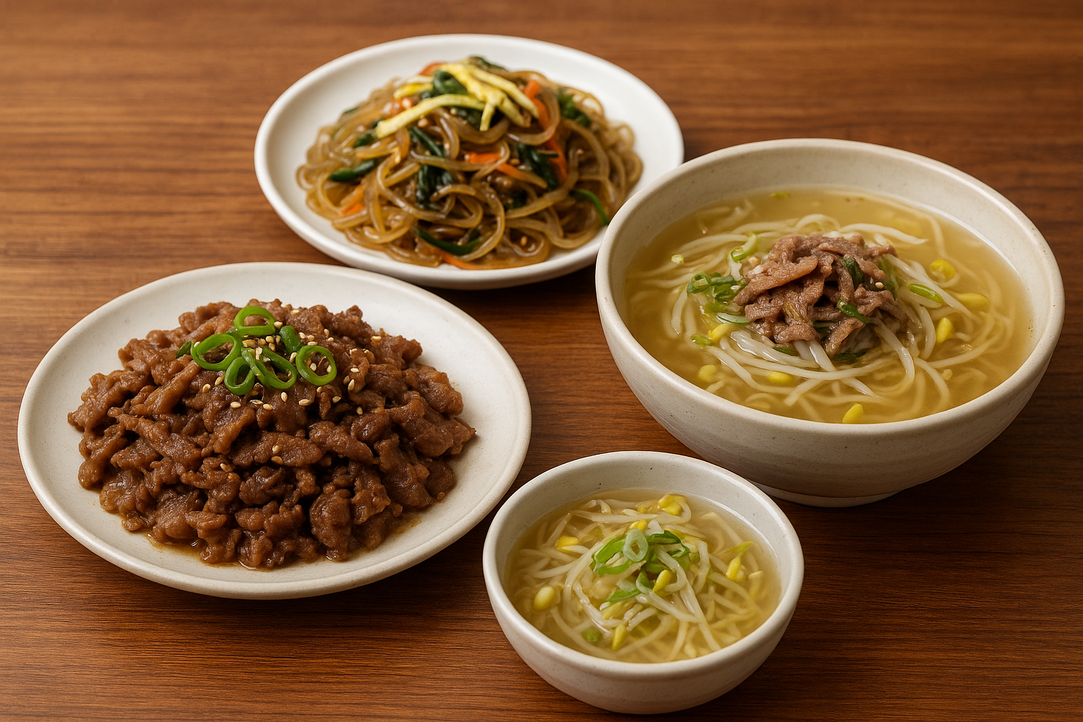 서울의 전통 음식 관련 사진