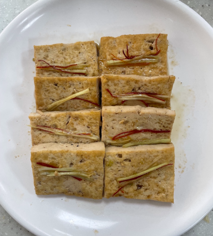 한식조리기능사 실기시험 준비 - 두부조림 - 내 작품