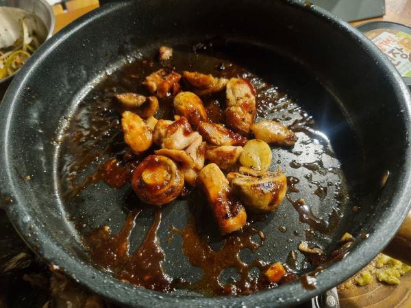 캠핑 음식 하린이네 쭈꾸미 닭꼬치