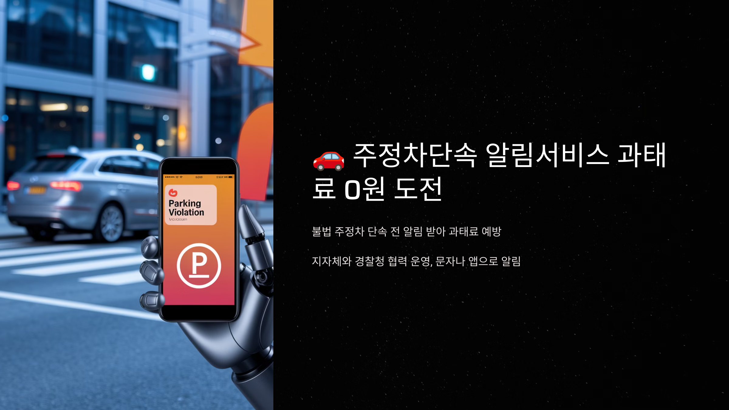 🚗 주정차단속 알림서비스 과태료 0원 도전!