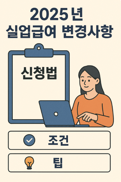 2025년 실업급여 변경사항