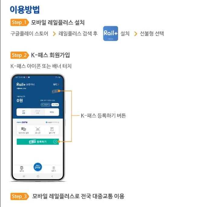레일플러스 어플 이용방법