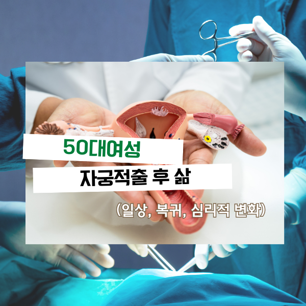 50대 직장인 여성의 자궁적출 후 삶 (일상, 복귀, 심리적 변화)