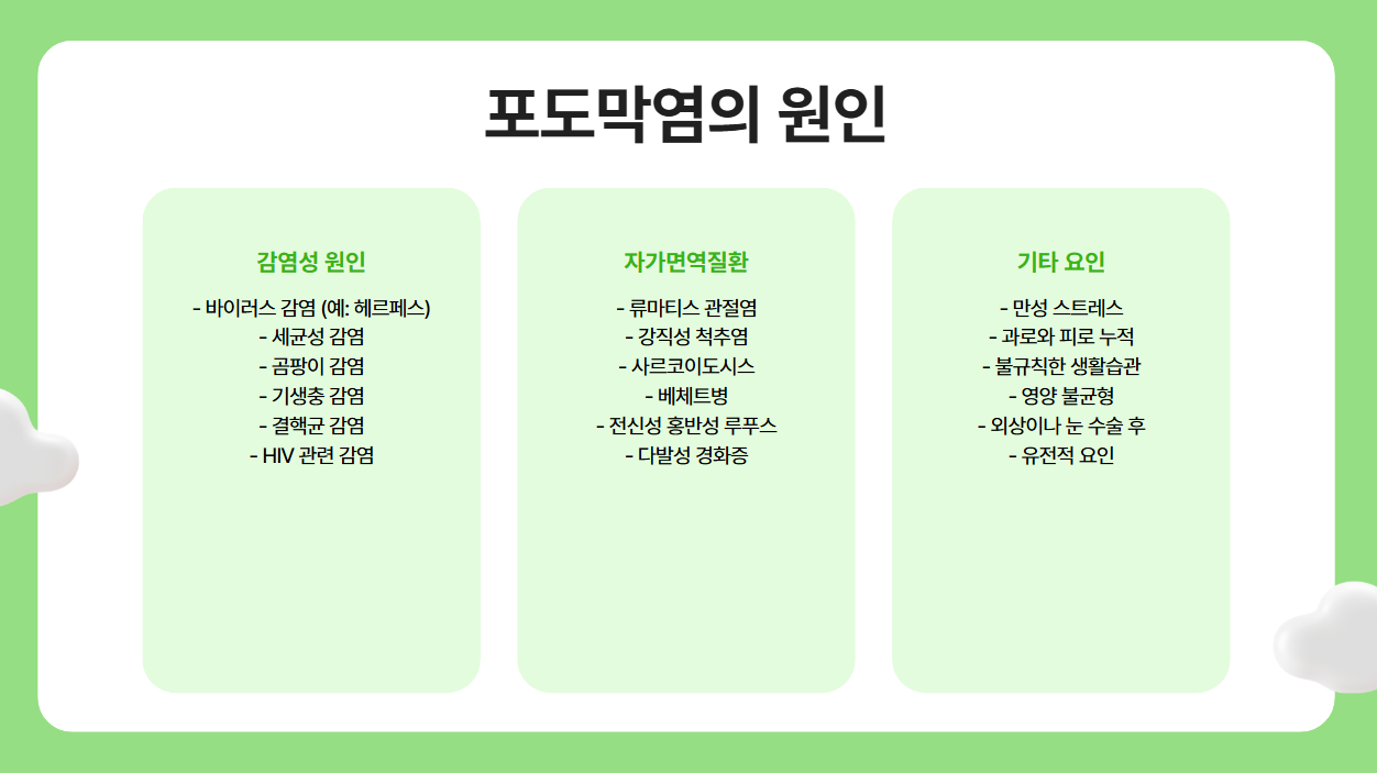 포도막염의 원인