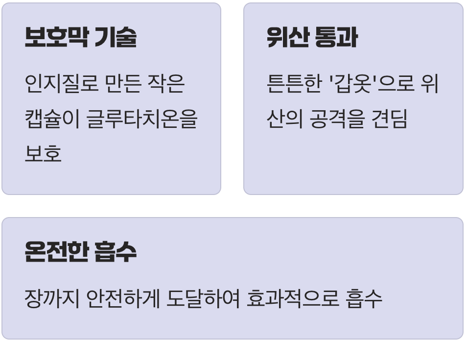 해답은 '보호막', 리포좀(Liposomal) 기술