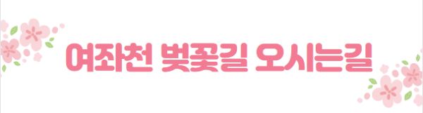 봄꽃 여행지
