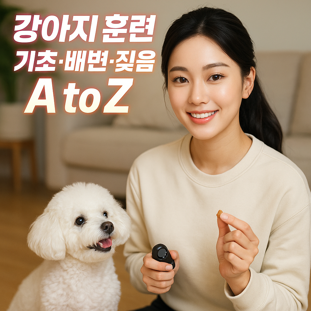 강아지 훈련 기초&middot;배변&middot;짖음 A to Z