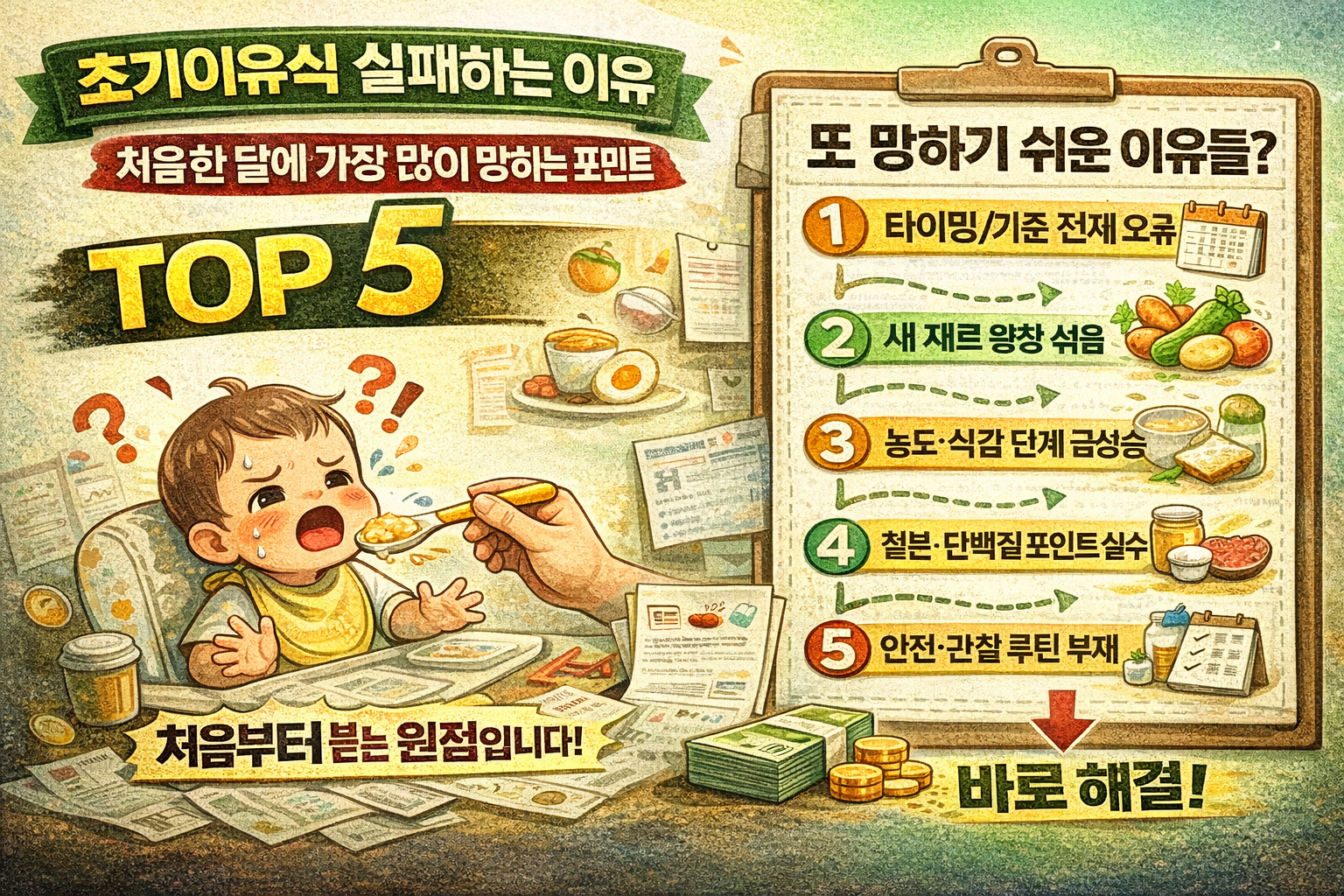 초기이유식 실패하는 이유 TOP 5