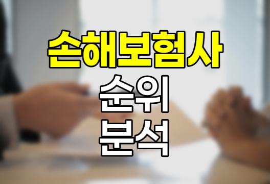 손해보험사 순위와 경쟁력 분석