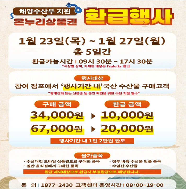 온누리상품권_환급행사