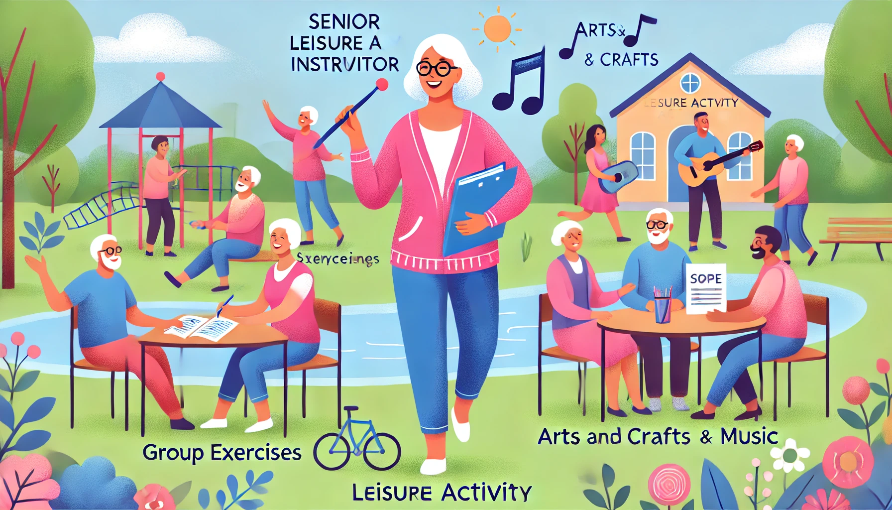 노인여가활동지도사 관련 사진