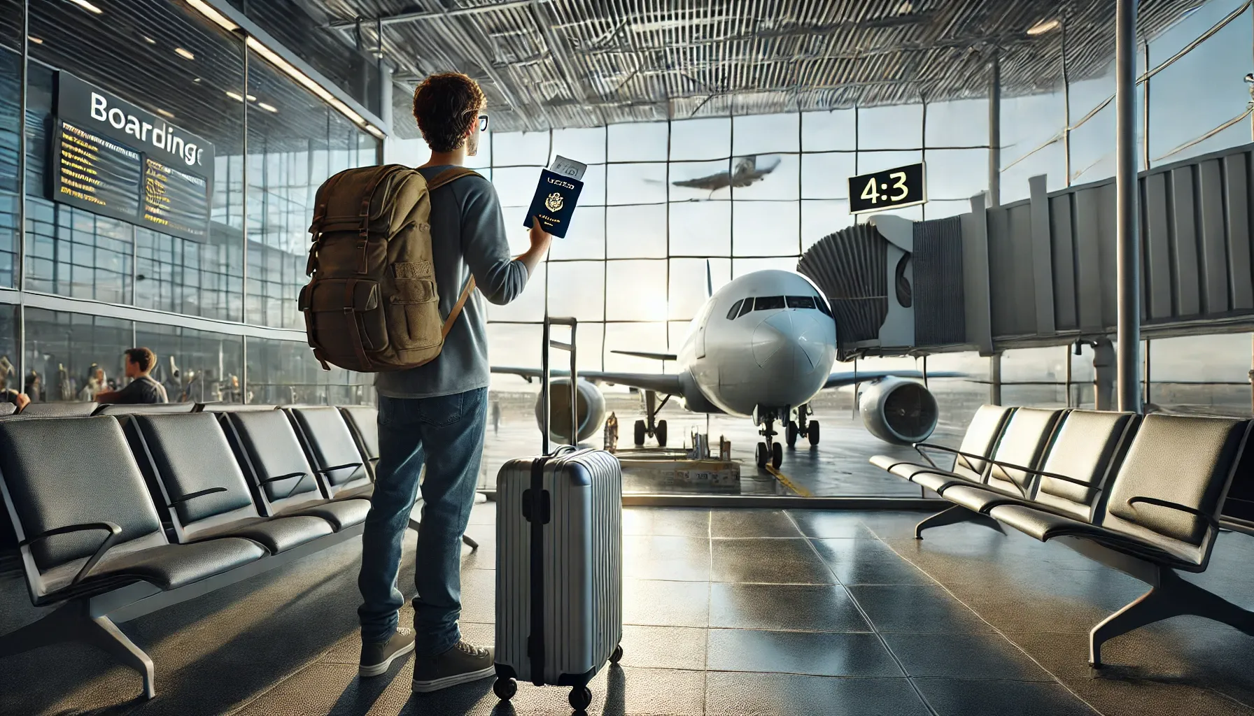 비행기를 타고 유학을 떠나는 꿈